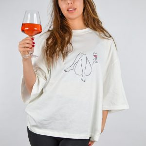 Tricou oversized brodat I AM - Arta in miscare