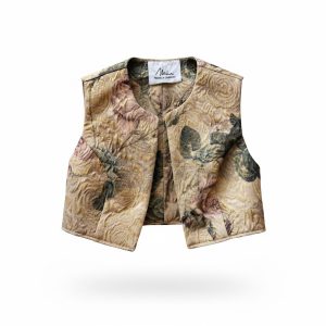 Vesta scurta jacquard Vintage Garden marime XS/S