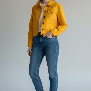 Geaca din bumbac Mustard Mood XS/S