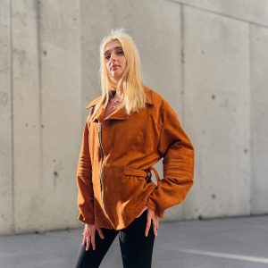 Geaca biker din piele ecologica S/M/L