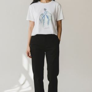 Tricou Pictat Manual Blue LAdy Marime M