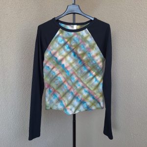 Bluza raglan pictata manual Ice Dye UNICAT marime M
