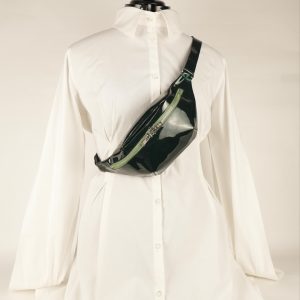 Borseta dama din piele lucioasa Verde