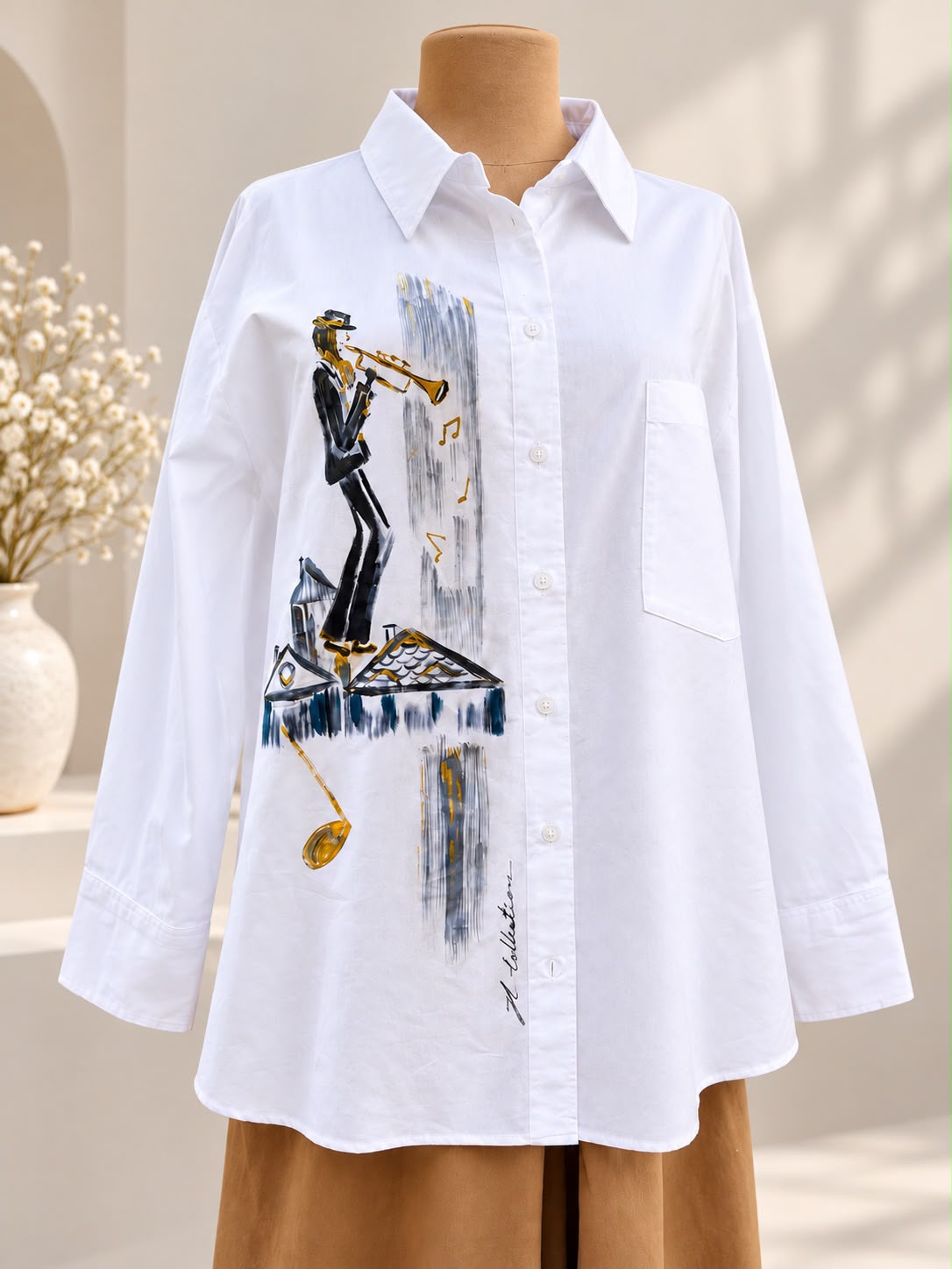 Camasa pictata manual Jazz in The City marime M/L