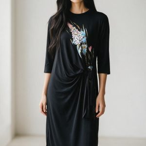 Rochie UNICAT pictata manual Midnight Flowers Marime M